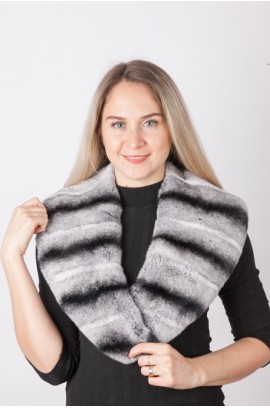 Rex-chinchilla fur collar